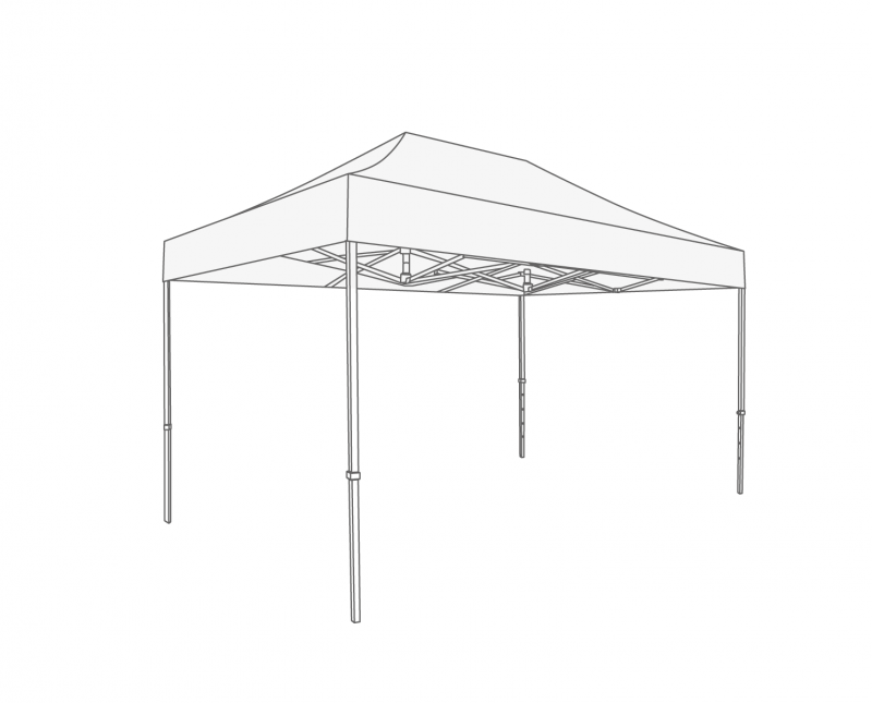 Flexxum Dakzeil - 3x4,5m - Polyester