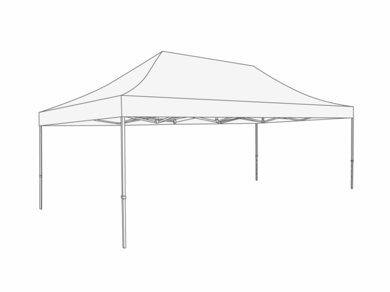 Flexxum Dakzeil - 4x6m - Polyester
