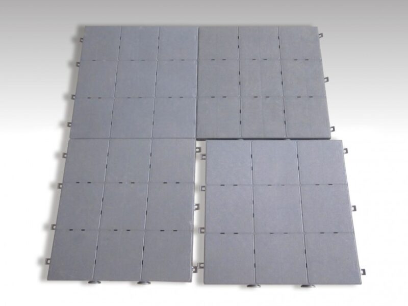 Pack van 4 vloerelementen (1m²) - Plastiek