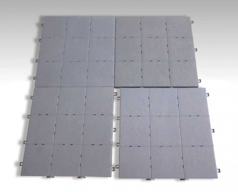 Pack van 4 vloerelementen (1m²) - Plastiek