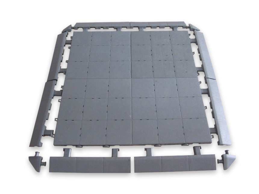Complete vloer (in pakket randen en hoeken inbegrepen) - 5x8m