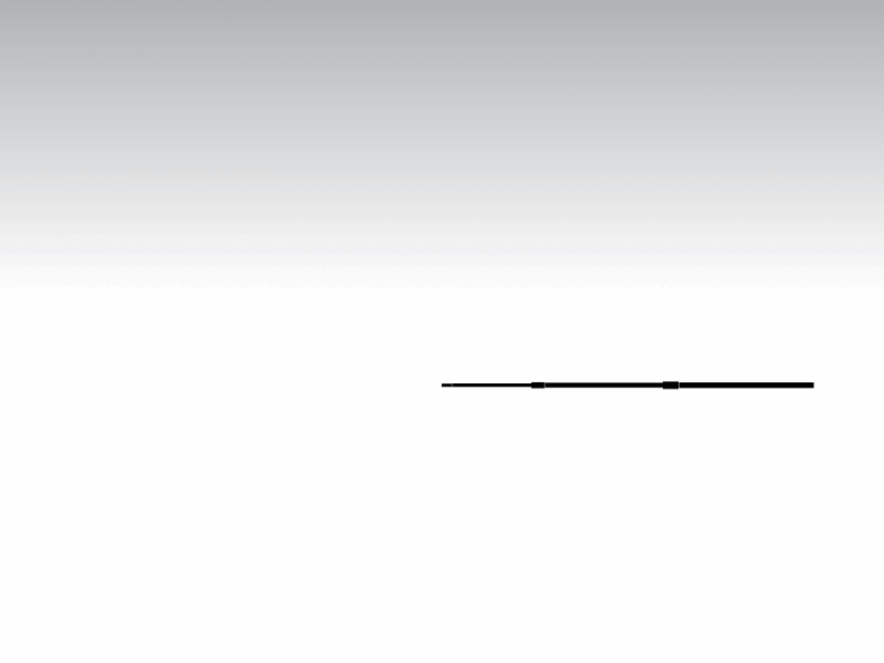 aluminium pole - 1,8m