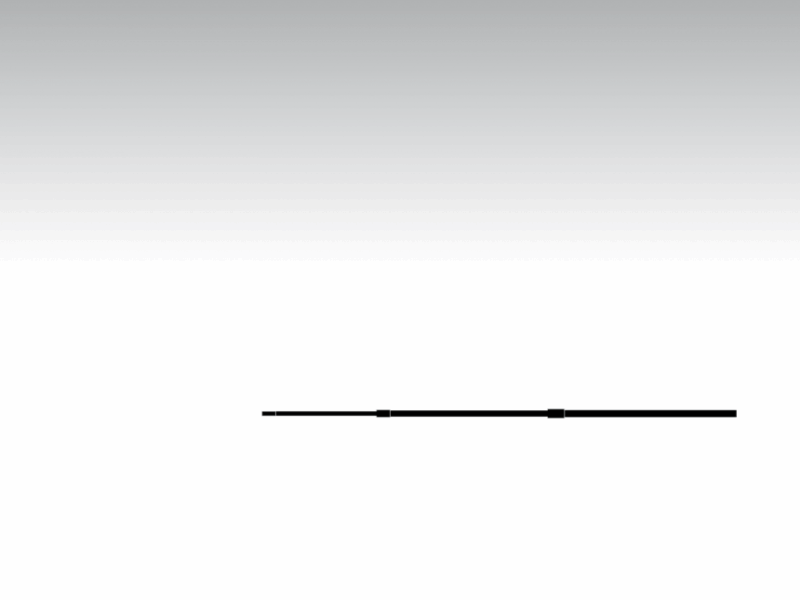 aluminium pole - 2,9m