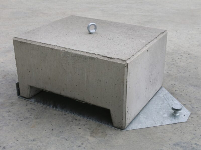 Vega  Marketbase  plaat voor beton gewicht 340kg