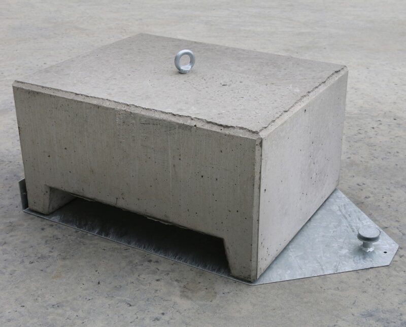Vega  Marketbase  plaat voor beton gewicht 340kg
