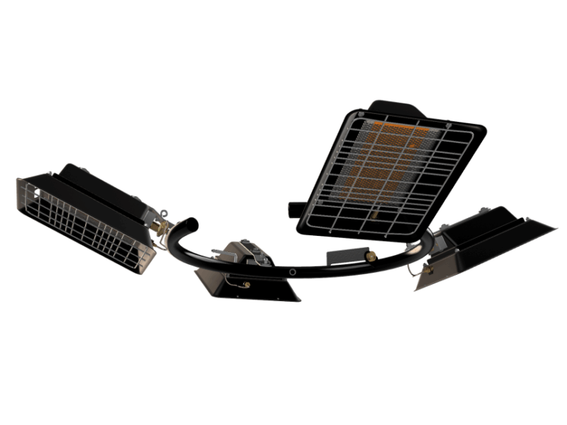 Ophangsysteem gasverwarmer Marketbase
