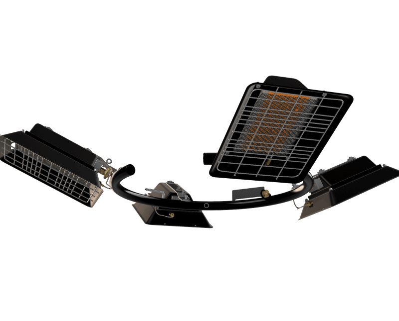 Ophangsysteem gasverwarmer Marketbase