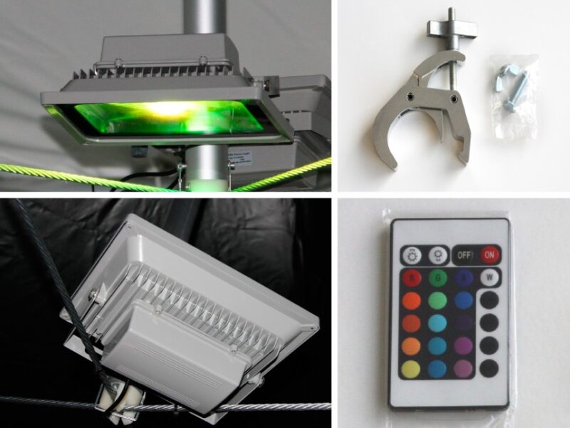 Lichtset LED RGB lamp Marketbase +klem