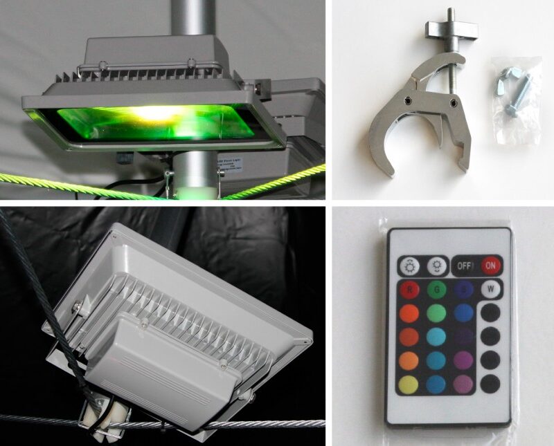 Lichtset LED RGB lamp Marketbase +klem