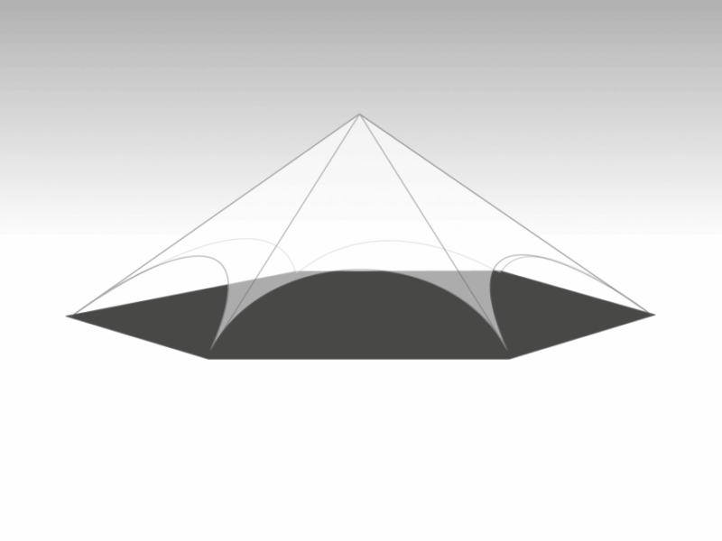 Starspace stertent Marketbase grondzeil - 16m diameter