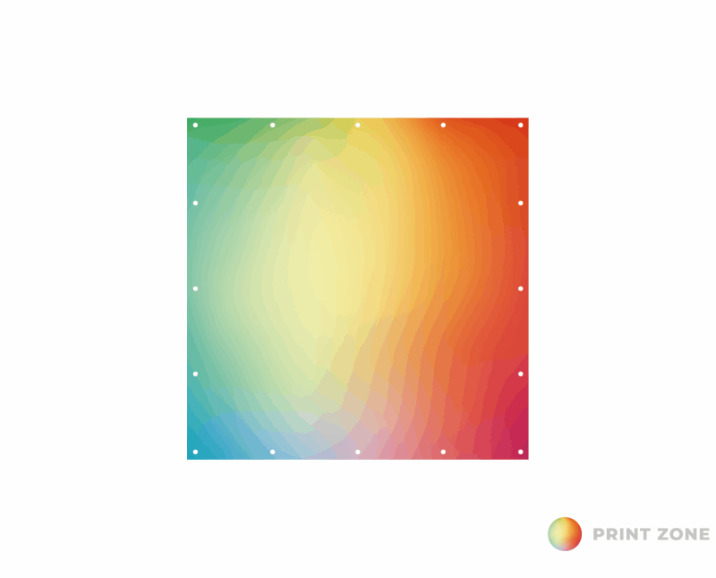 Spandoek  Marketbase per vierkante meter - PVC