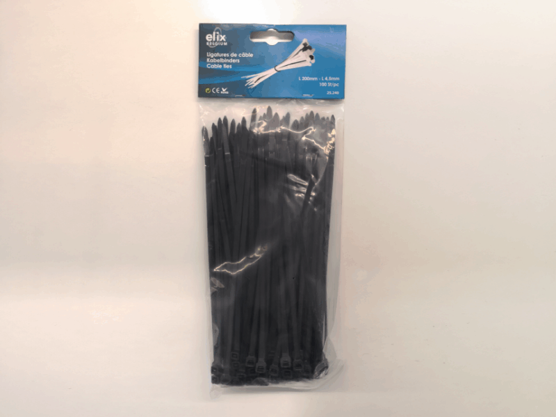 Tie wraps 200x4,5 pak 100 stuks
