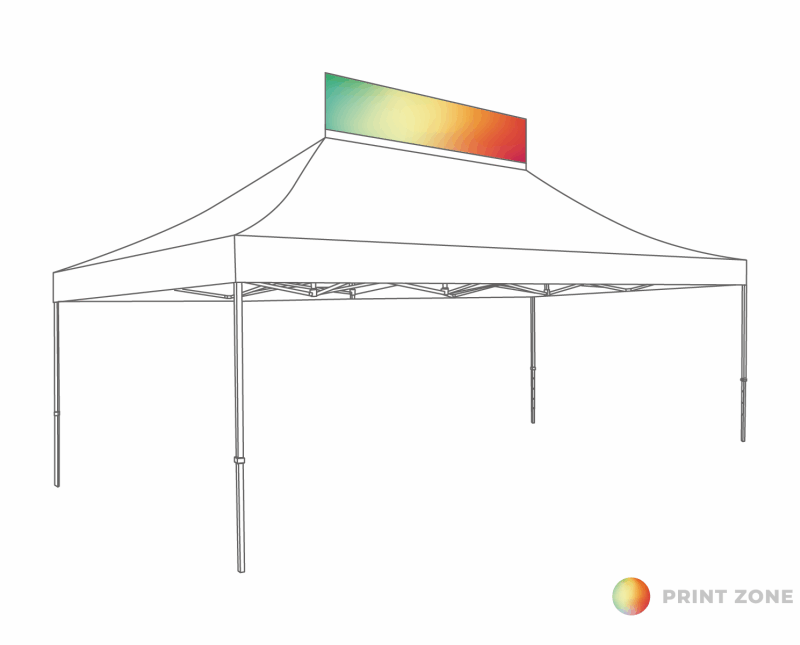 Banner Marketbase  set voor Vouwtent - 4x6m