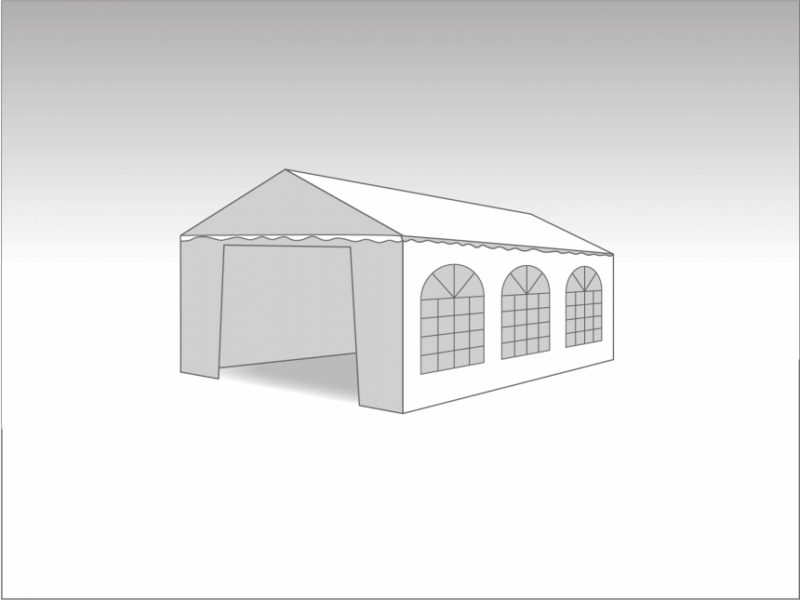PVC PARTYTENT  Marketbase 3X6M ELITE 2.3