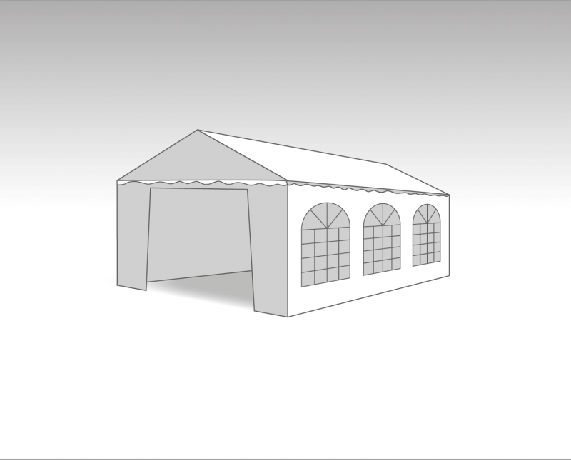 PVC PARTYTENT  Marketbase 3X6M ELITE 2.3
