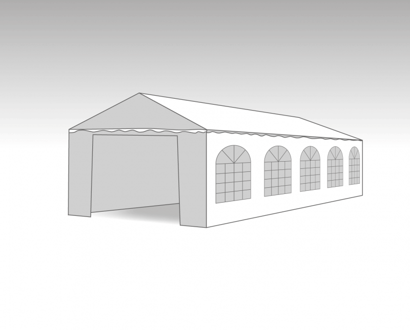 PVC PARTYTENT Marketbase  4X10M ELITE 2.3