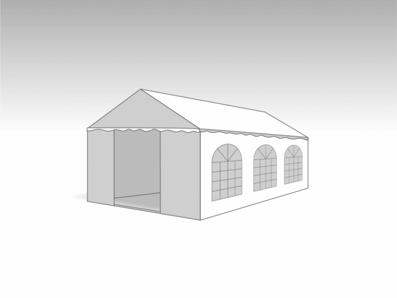 PVC PARTYTENT Marketbase 4X6M ELITE 2.6