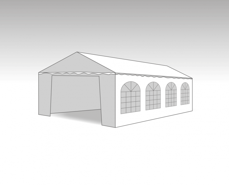 PVC PARTYTENT Marketbase 4X8M ELITE 2.3