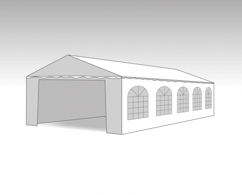 PVC PARTYTENT Marketbase 6X10M ELITE 2.3