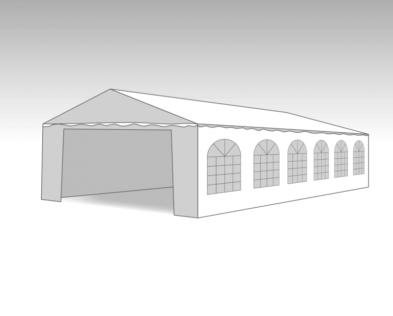 PVC PARTYTENT Marketbase 6X12M ELITE 2.3
