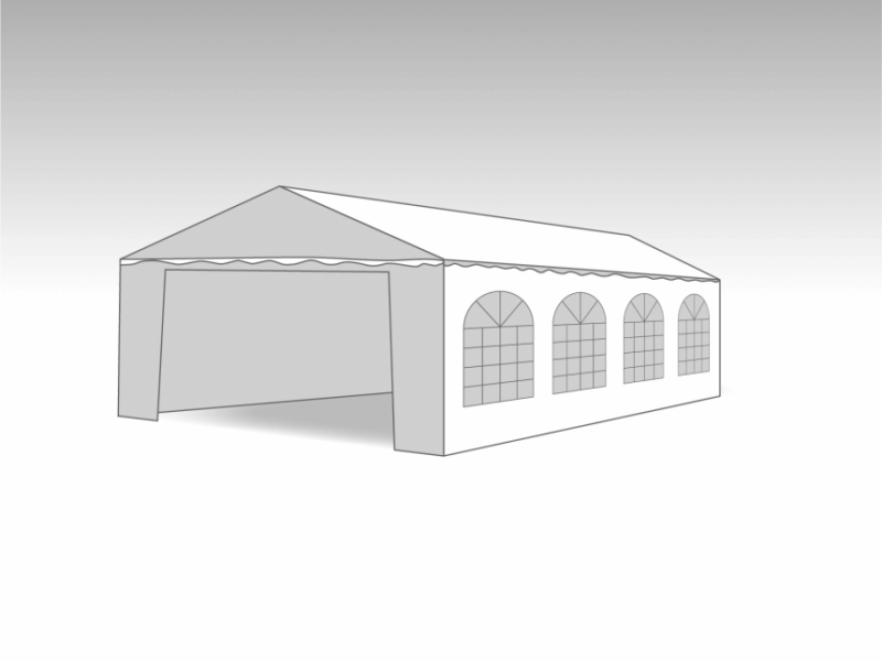 PVC PARTYTENT Marketbase 6X8M ELITE 2.3