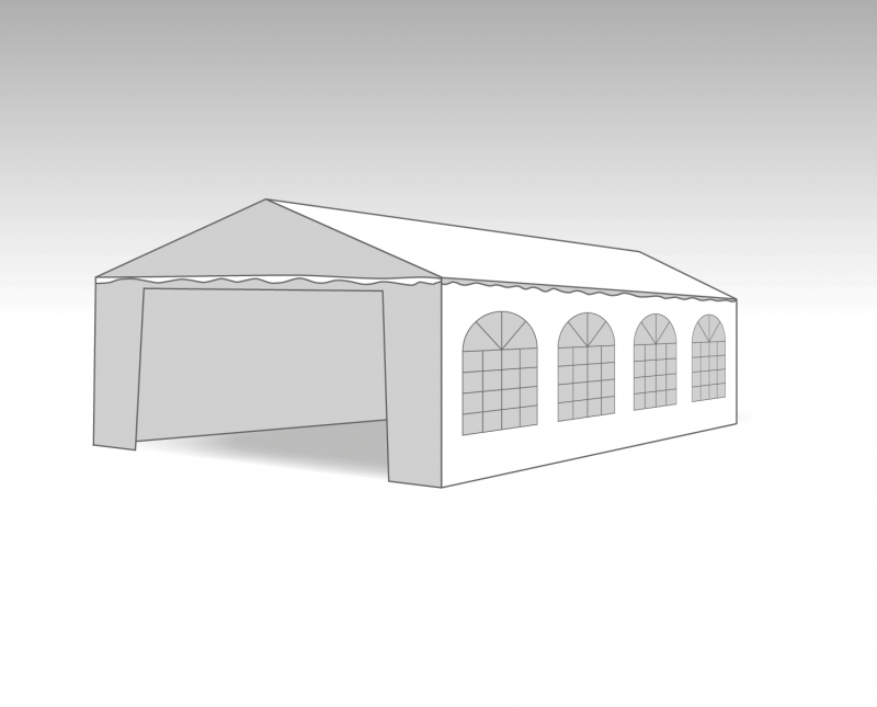 PVC PARTYTENT Marketbase 6X8M ELITE 2.3