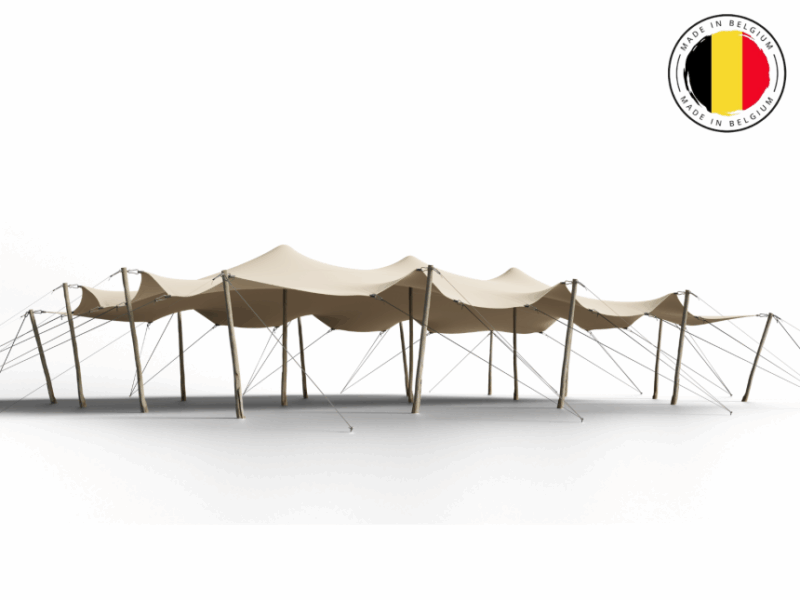 TRIFLEXX STRETCHTENT ZEIL (560 G/M²) MET KLEMMEN - 10 X 15 M