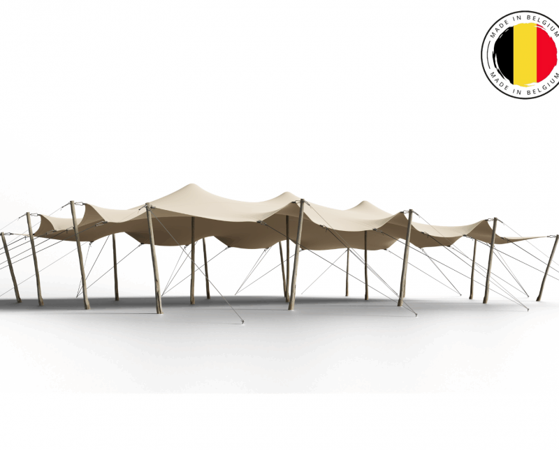 TRIFLEXX STRETCHTENT ZEIL (560 G/M²) MET KLEMMEN - 10 X 15 M