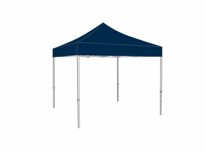 Flexxum Vouwtent Marketbase aluminium compact frame met dakzeil - 3x3m - Polyester
