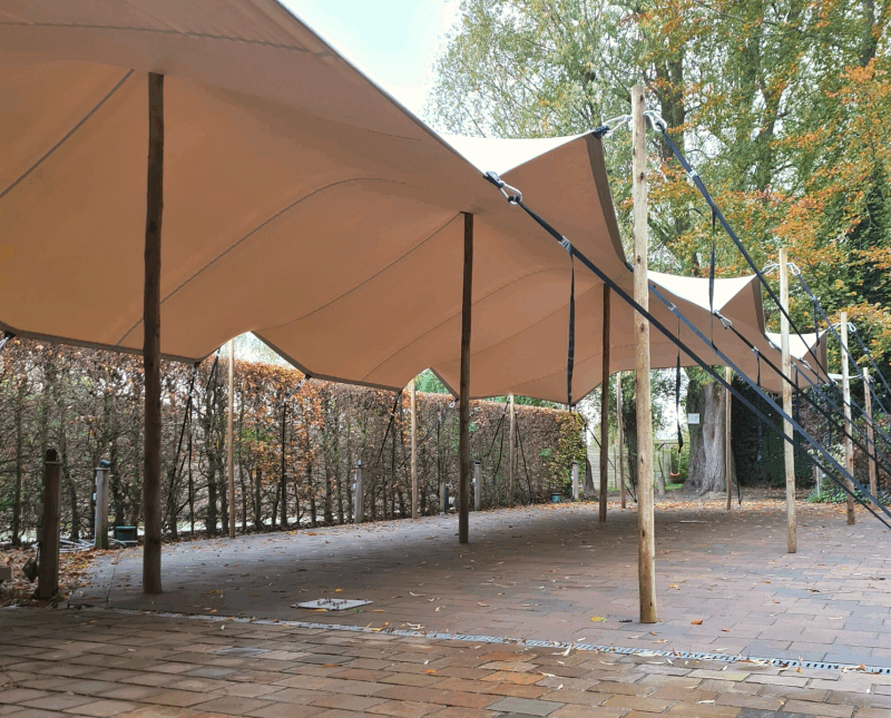BONGA STRETCHTENT TRIFLEXX DOUBLECOATED (560 G/M²) DOEK OP MAAT PER M² - 60 TOT 110 M²