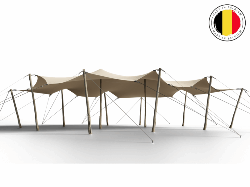 TRIFLEXX STRETCHTENT ZEIL (560 G/M²) MET KLEMMEN - 8,5x10m