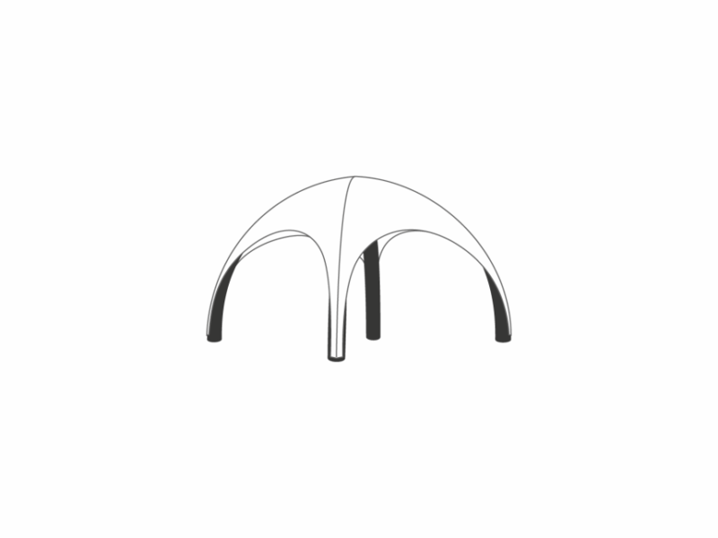 AIRSPACE GLOBE OPBLAASBARE TENT - 3X3M