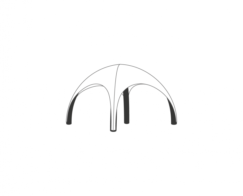 AIRSPACE GLOBE OPBLAASBARE TENT - 3X3M