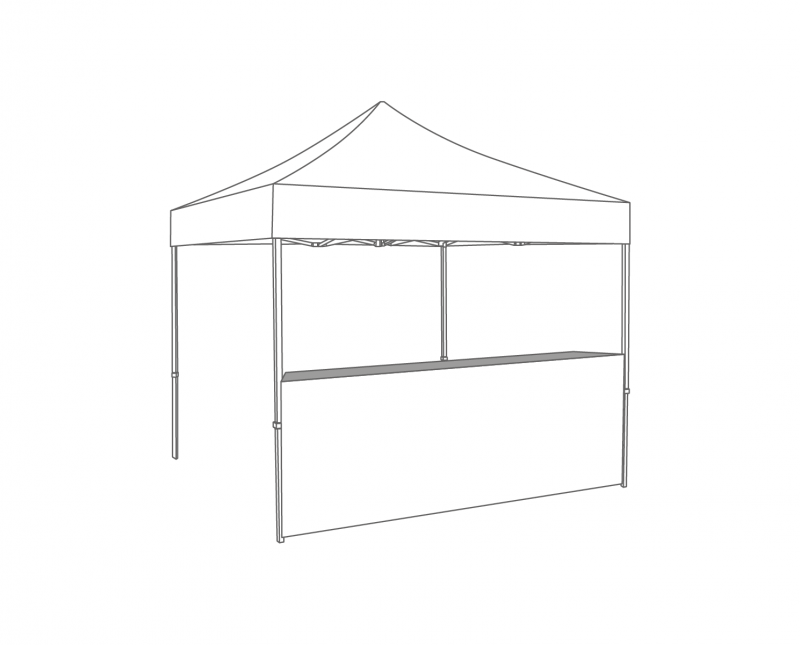 FLEXXUM HALVE ZIJWAND - 4M - POLYESTER