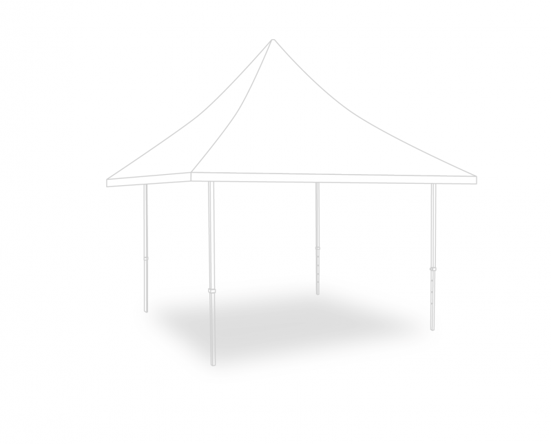 Flexxum Dakzeil bartent - 4x4m - Polyester