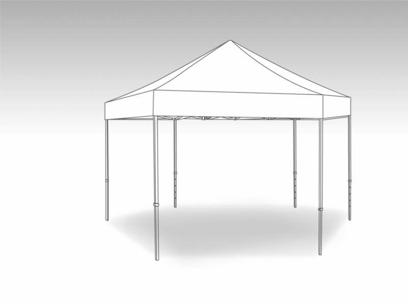 Flexxum Dakzeil - hex 6m - Polyester