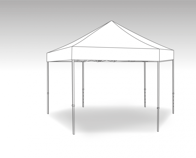 Flexxum Dakzeil - hex 6m - Polyester