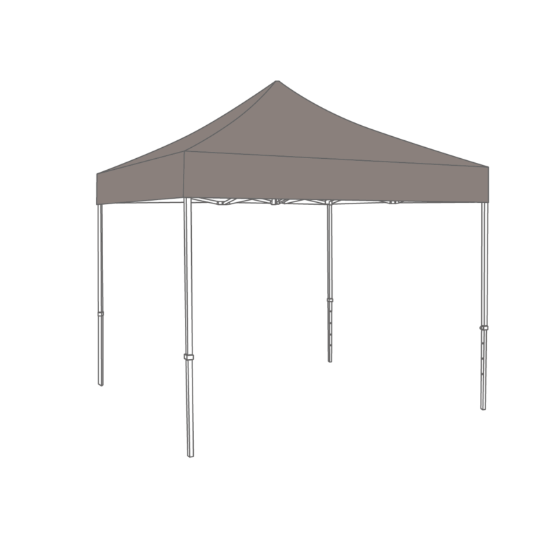 Flexxum Aluforce Vouwtent Marketbase aluminium frame met dakzeil - 3x3m - Polyester
