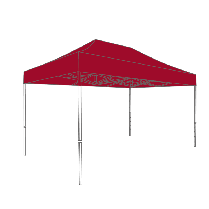 Flexxum Vouwtent Marketbase stalen frame met dakzeil en beschermhoes - 3x4,5m - Polyester