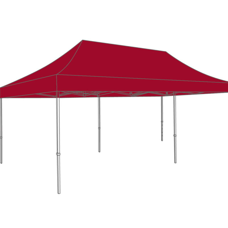 Flexxum Vouwtent Marketbase   stalen frame met dakzeil en beschermhoes - 3x6m  - Polyester