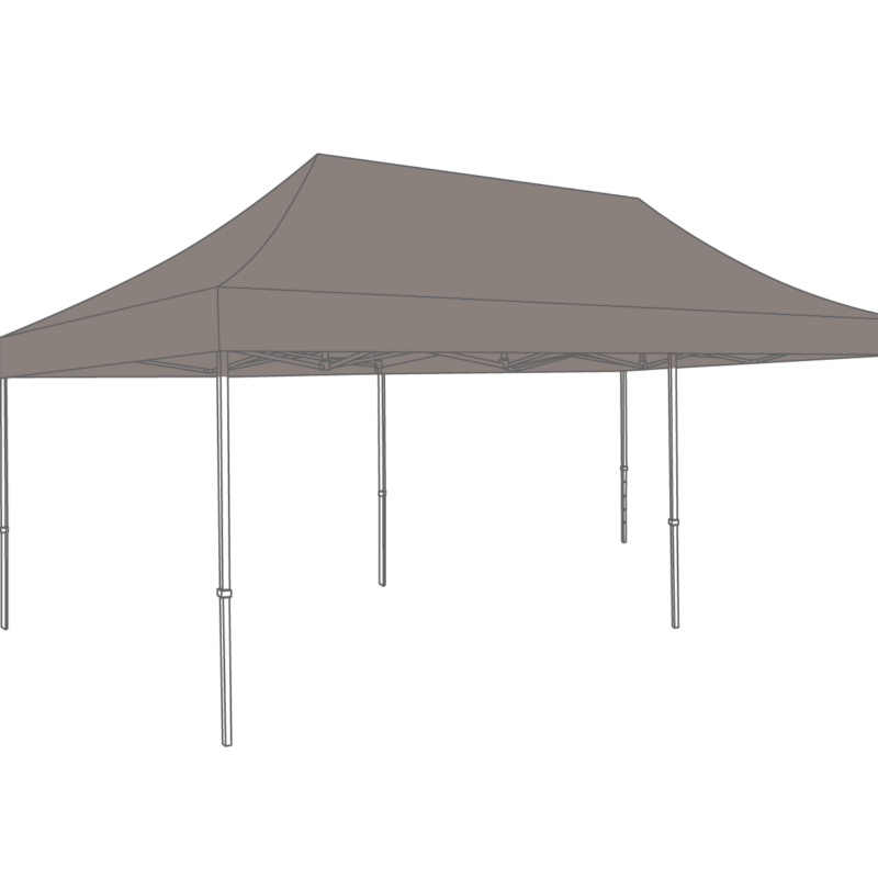 Flexxum Aluforce Vouwtent Marketbase aluminium frame met dakzeil - 3x6m - Polyester