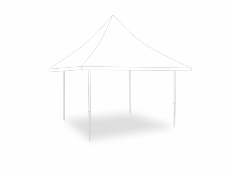Flexxum Dakzeil bartent - 3x3m - Polyester