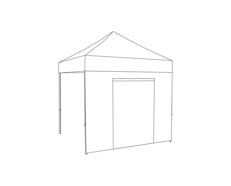 Flexxum  Zijwand deur - 2,5m - Polyester