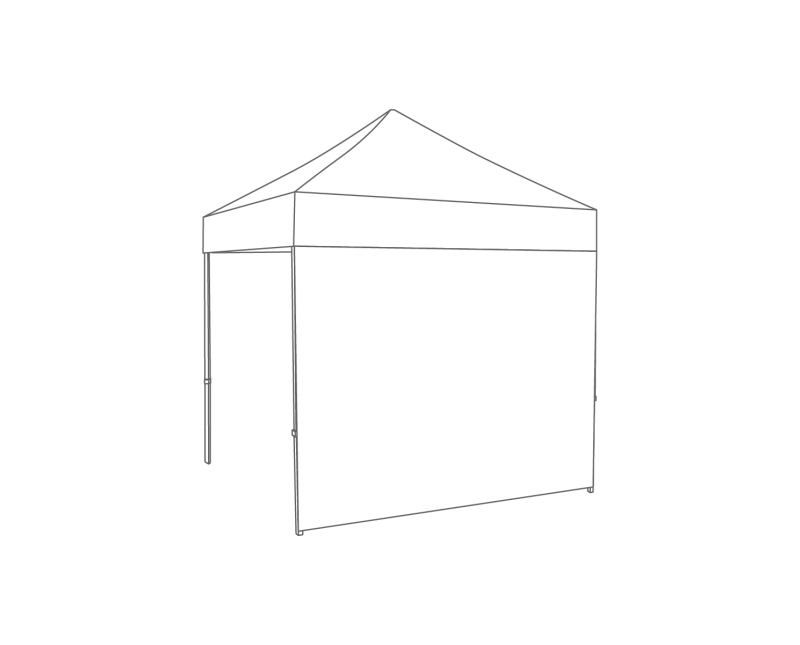 Flexxum  Zijwand gesloten - 2,5m - PVC light