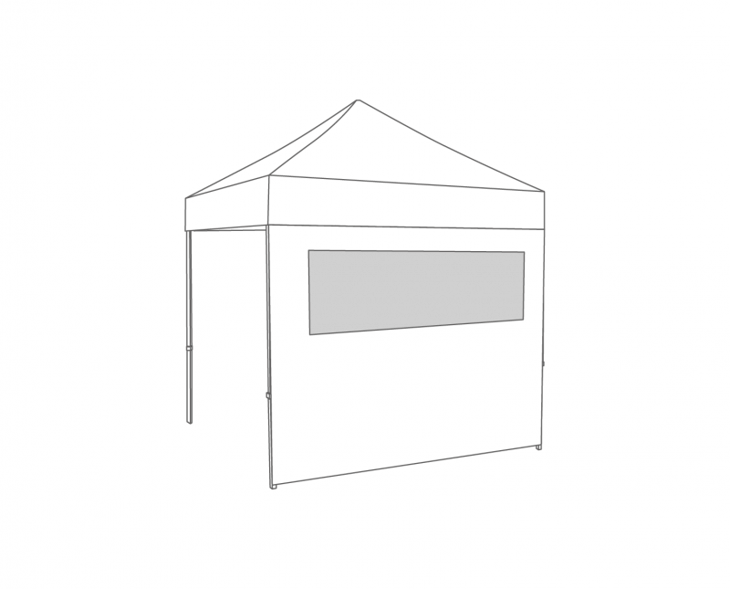 Flexxum  Zijwand raam - 2,5m - Polyester