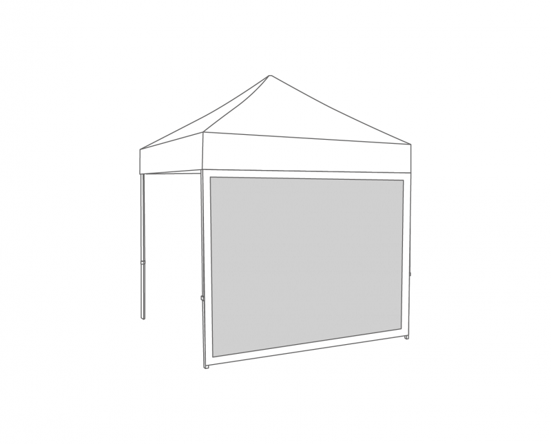 Flexxum  Zijwand panorama raam - 2,5m - Polyester