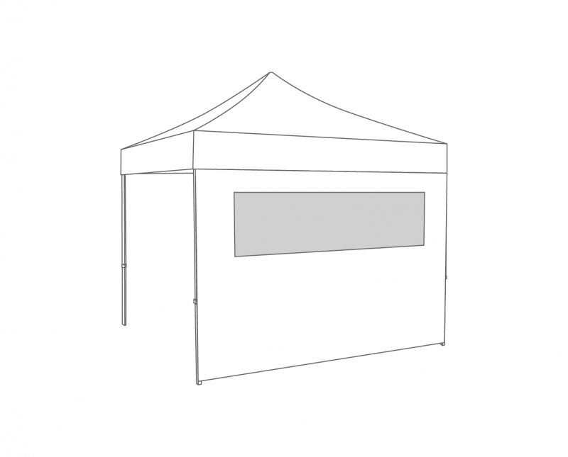 Flexxum Zijwand raam - 3m - PVC light