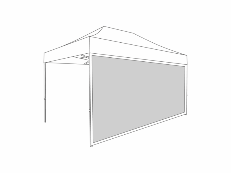Flexxum  Zijwand panorama raam - 4,5m - Polyester