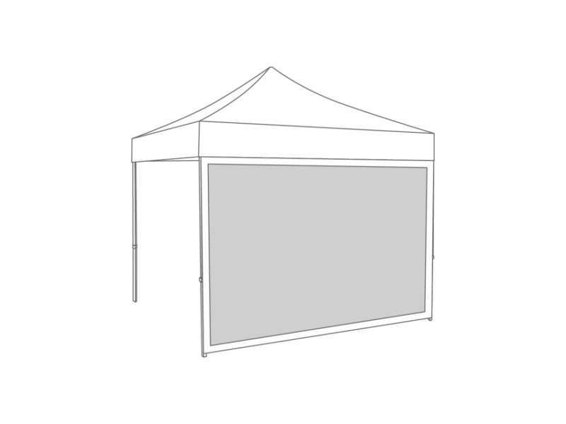 Flexxum  Zijwand panorama raam - 4m - Polyester